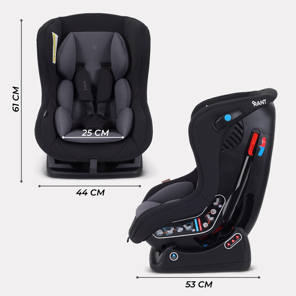 Автокресло RANT LB-777 "Pilot" (Grey) группа 0-1 (0-18 кг)
