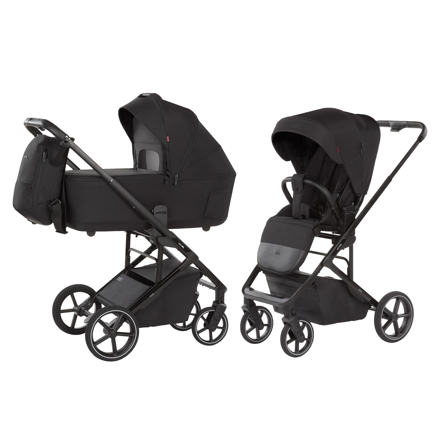 Carrello Коляска 2 В 1  Carrello  Alfa  CRL-6522  Rock Black
