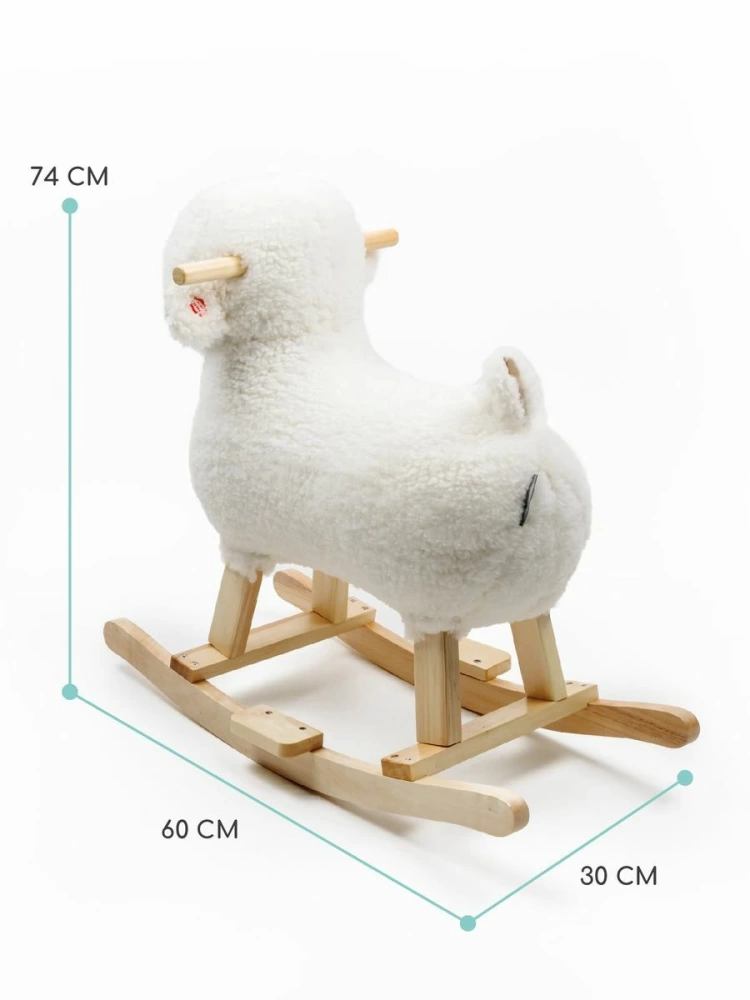 (С) Качалка Овечка AMAROBABY (Dolly), белый, 65х34х60 см.