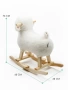 (С) Качалка Овечка AMAROBABY (Dolly), белый, 65х34х60 см.