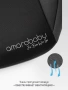 Автокресло детское (бустер) AMAROBABY Enjoy, группа III, (чёрный/серый)