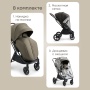 Happy Baby Коляска прогулочная LUNA 360, dark olive nova
