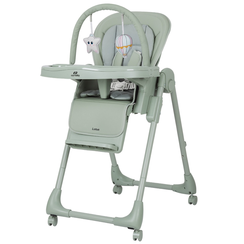 Carrello Стульчик для кормления CRL-12101  Lotus  Noa Green (DUNE BEIGE)