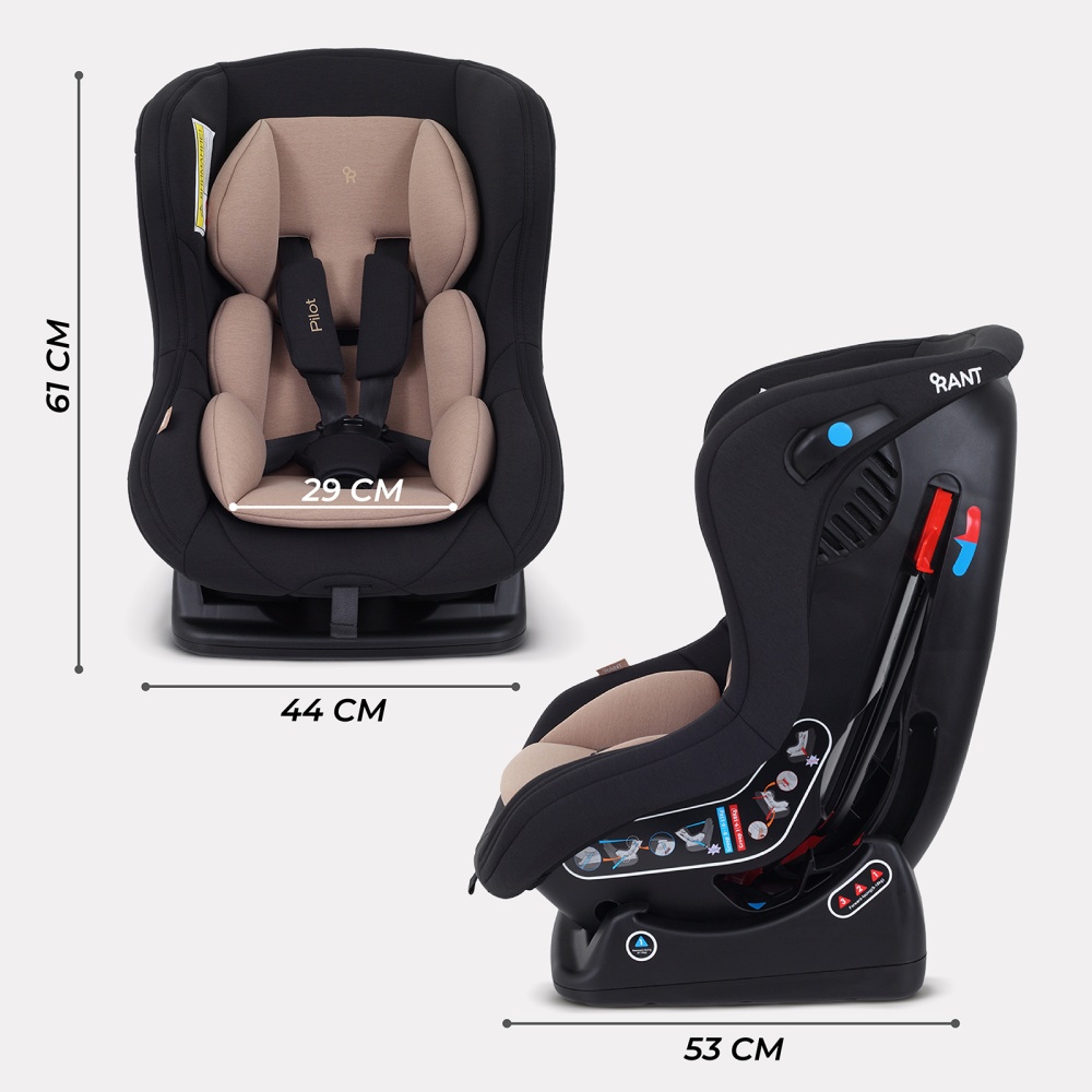 Автокресло RANT LB-777 "Pilot" (Beige) группа 0-1 (0-18 кг)