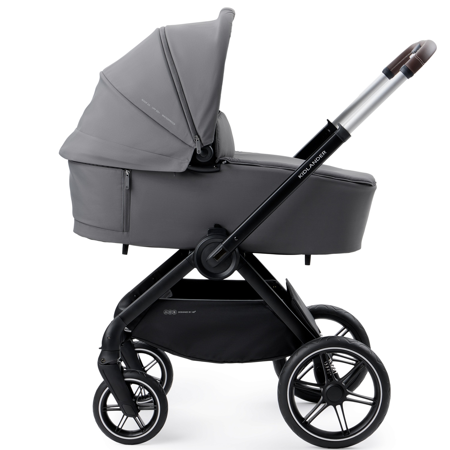Happy Baby Коляска 2 в 1 KIDLANDER, dark grey