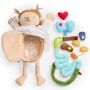 Happy Baby Мягкая игрушка кукла, FUNNY ANATOMY «ФАНИ АНАТОМИ», бежевый / beige