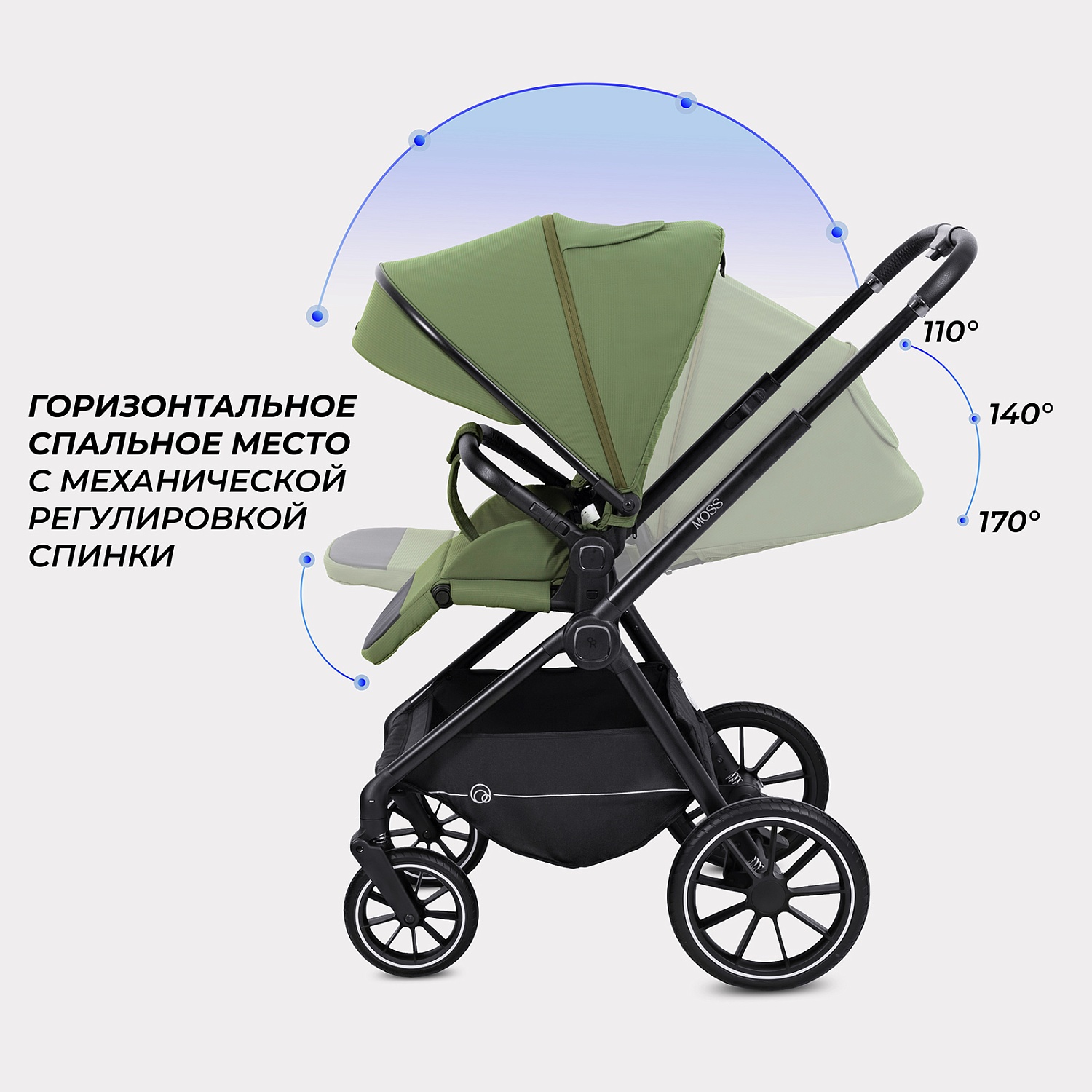 Коляска детская RANT "MOSS" (2в1) RA321 Green