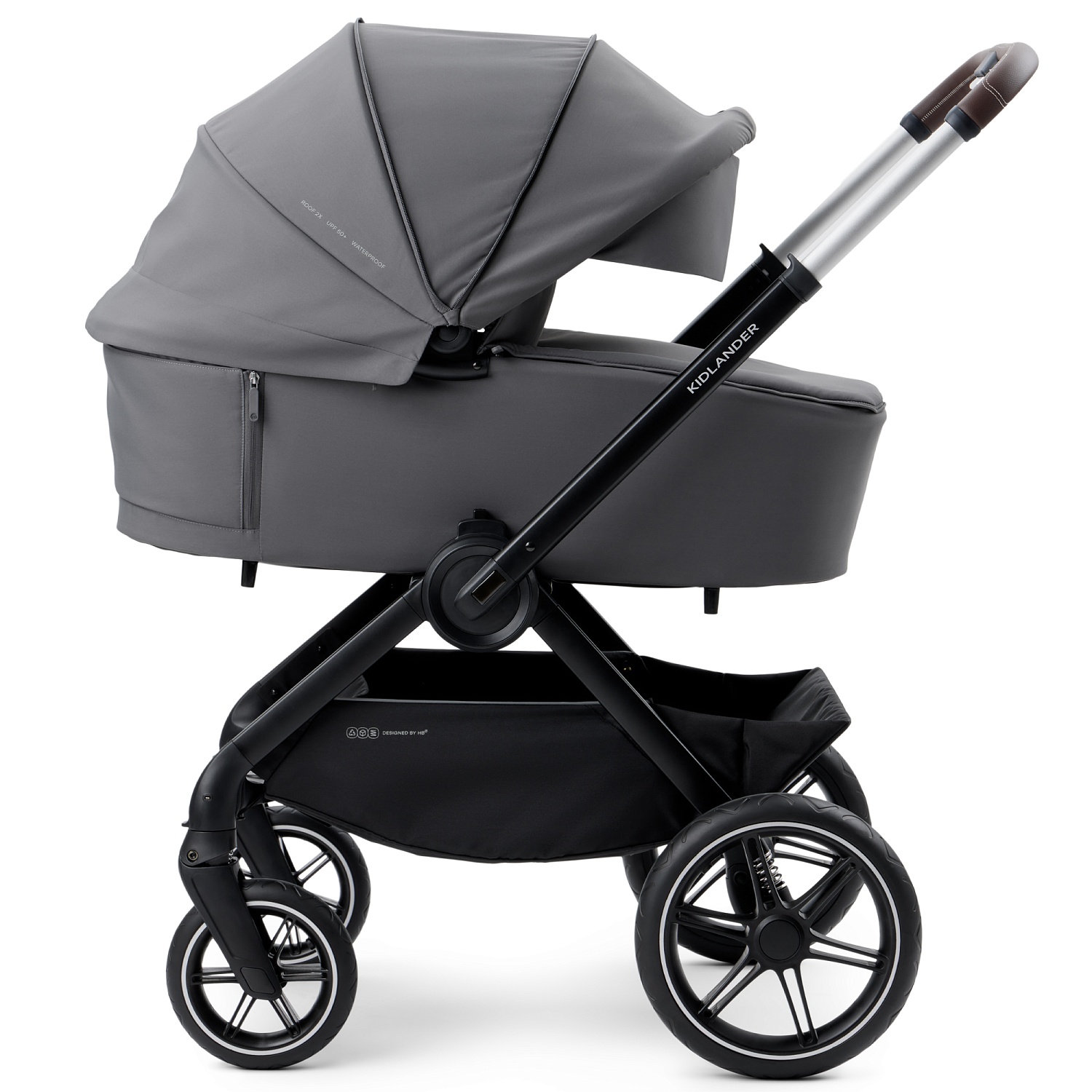Happy Baby Коляска 2 в 1 KIDLANDER, dark grey