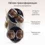 Happy Baby Раздвижные роликовые коньки детские VIBERS «ВАЙБЕРС», grey & brown, XS (27 - 30)