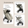 Happy Baby Коляска прогулочная SENSA, dark olive nova