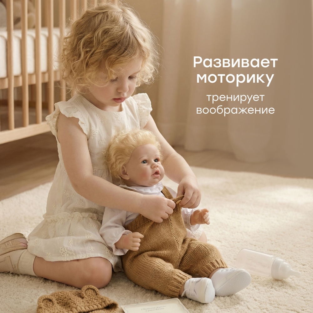Happy Baby Кукла SASHA «САША», бежевый / beige