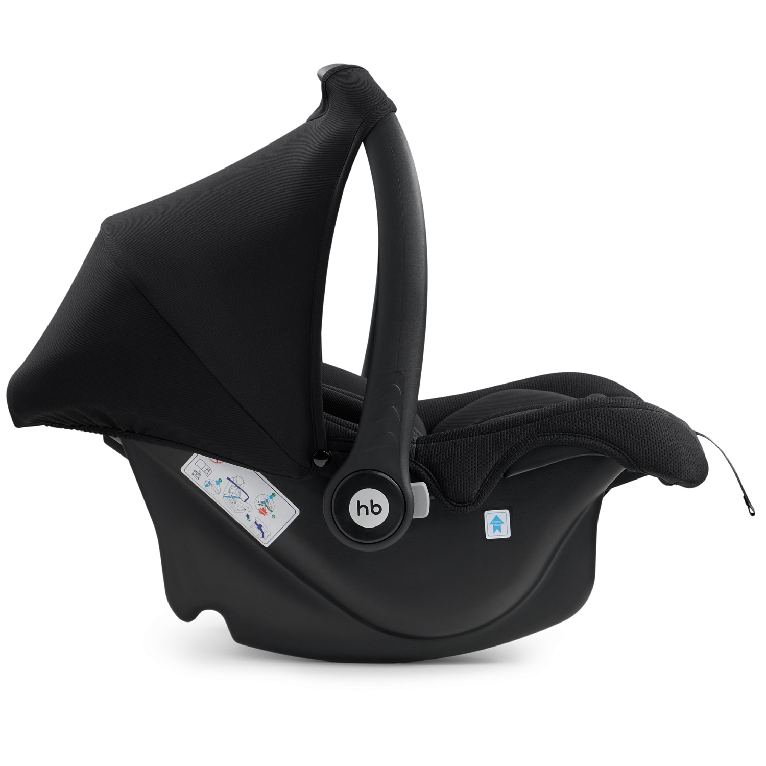Happy Baby Автокресло "SKYLER V2", total black