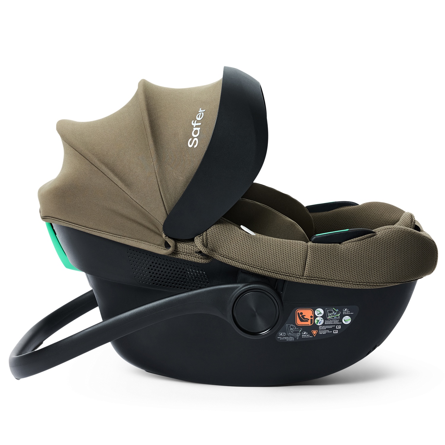 Happy Baby Автокресло SAFER, dark olive