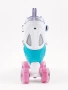 Ролики Amarobaby Disco раздвижные со светящимися колесами, розовые, размер 26-29