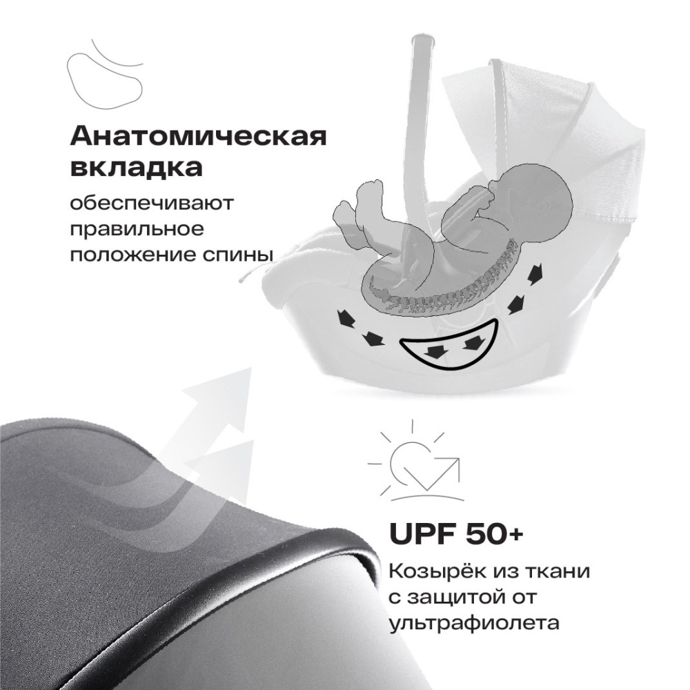 Happy Baby Автокресло SKYLER PRO, dark grey