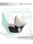Автокресло детское AMAROBABY Baby comfort, группа 0+, (светло-бежевый)