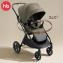 Happy Baby Коляска прогулочная LUNA 360, dark olive nova