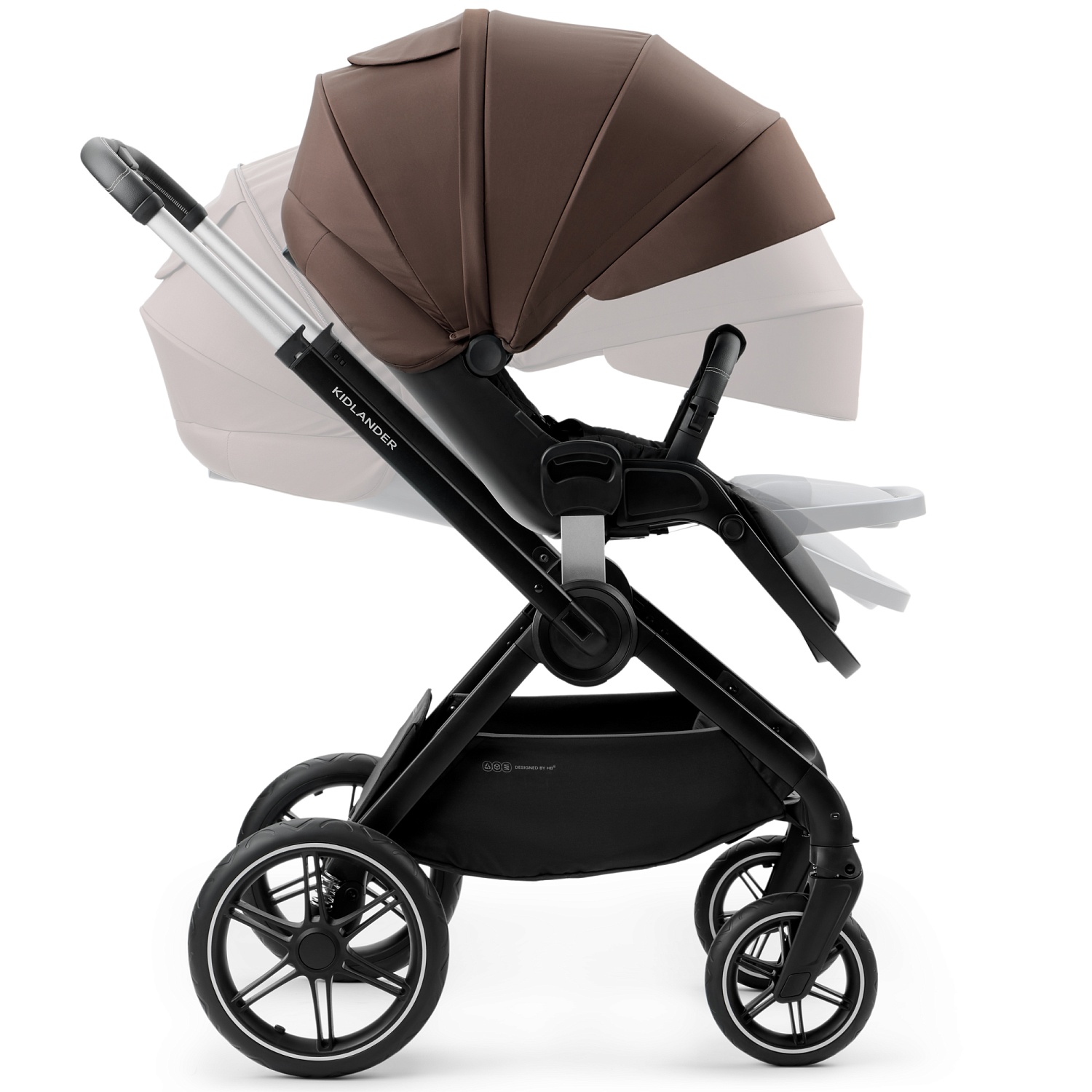Happy Baby Коляска 2 в 1 KIDLANDER, dark brown