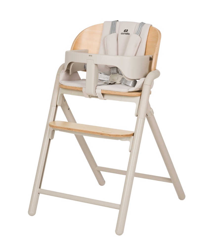 Carrello Стульчик для кормления   Tenero   Olympus Beige Wooden