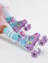 Ролики Amarobaby Disco раздвижные со светящимися колесами, фиолетовый, размер 34-37