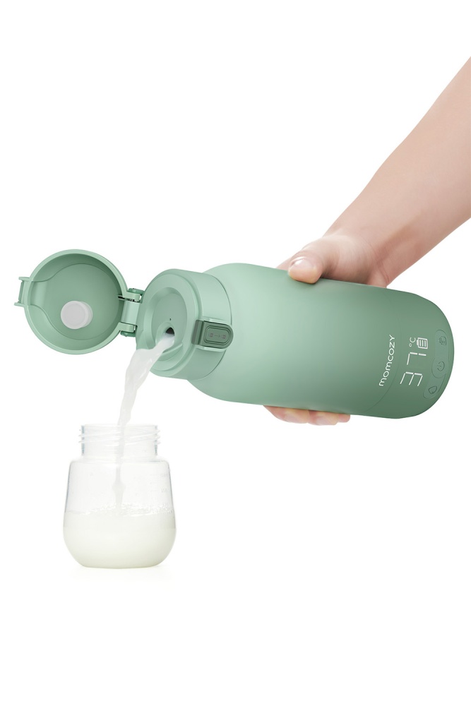 Momcozy Портативный подогреватель для молока и воды MW05, цвет зеленый 