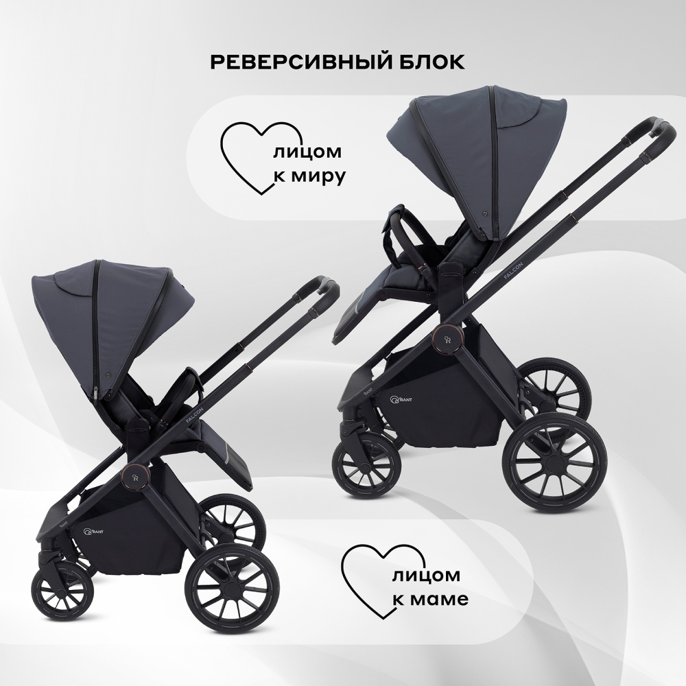 Коляска детская RANT "FALCON NEO" (2в1) RA108 Graphite