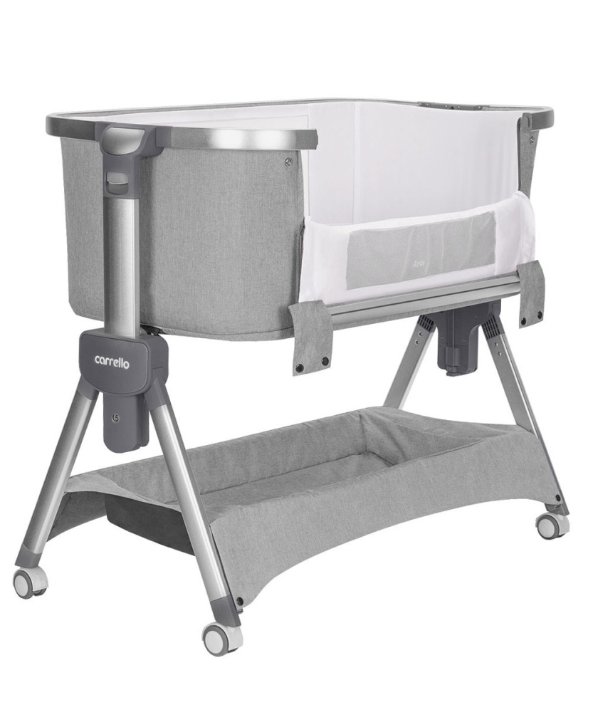 Carrello Кроватка Aria 2in1  CRL-16402  Silver Grey (размер спального места 84.5 см*46.5)