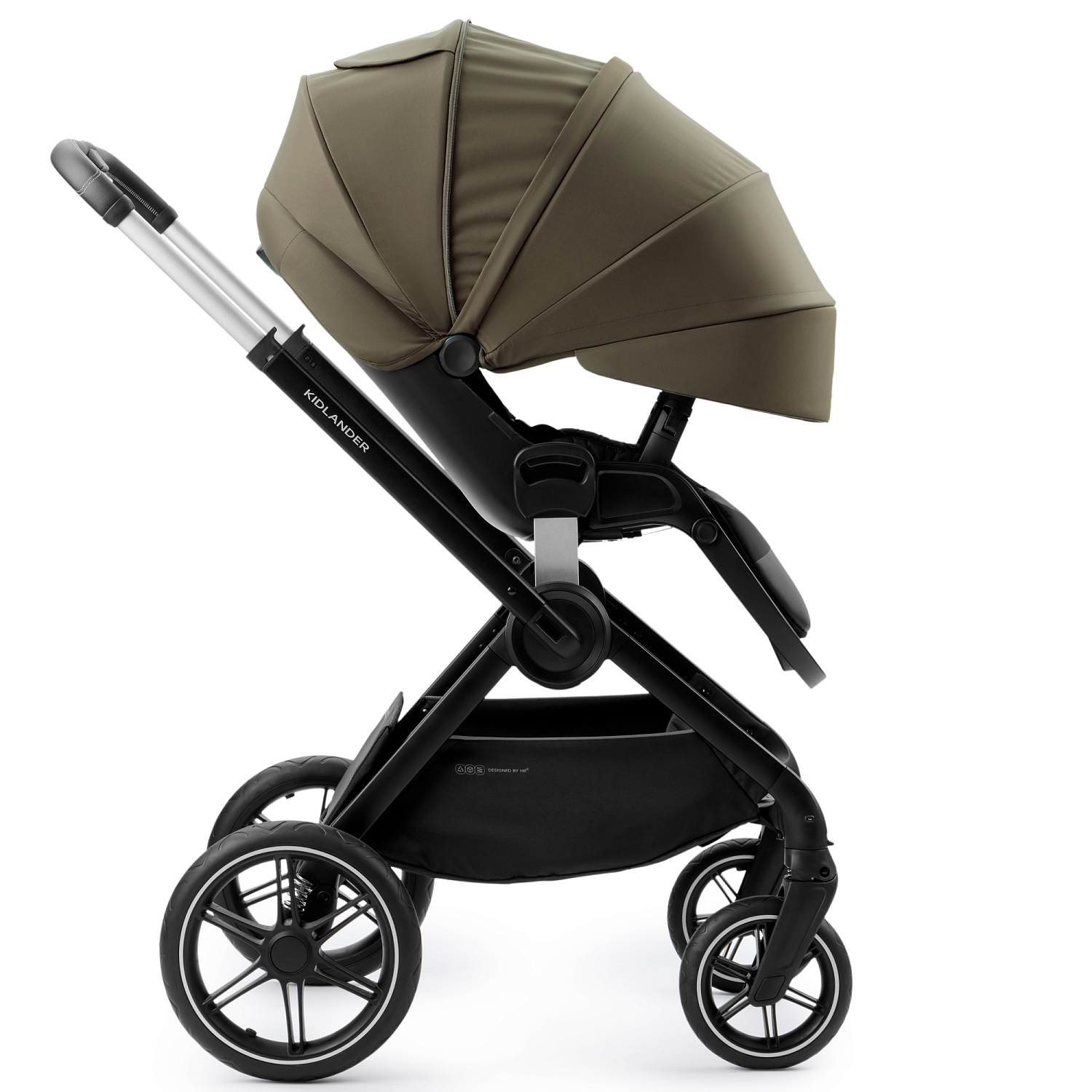 Happy Baby Коляска 2 в 1 KIDLANDER, dark olive