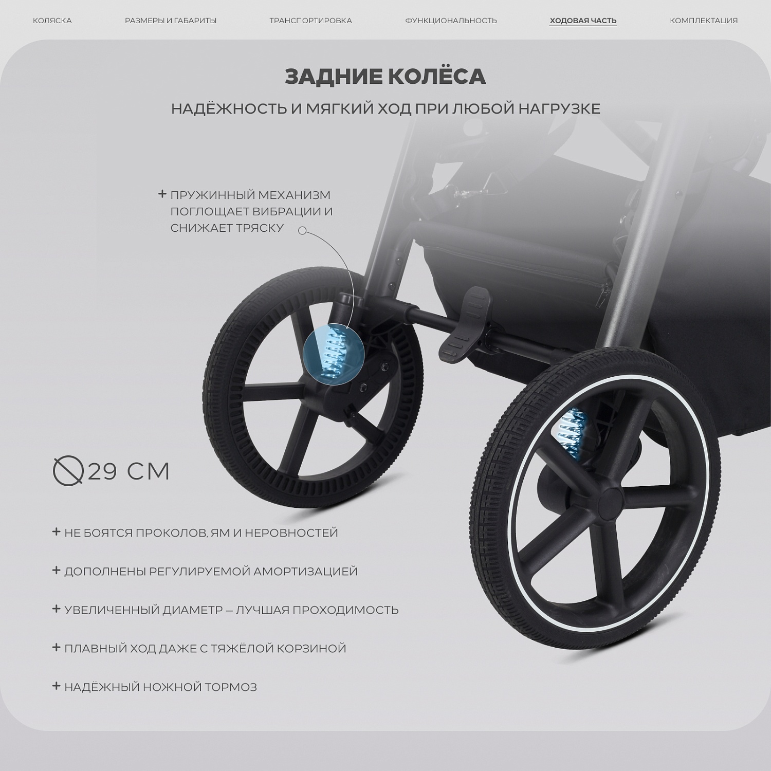 Коляска детская RANT "CASPIA soft" RA100 Graphite (2026)