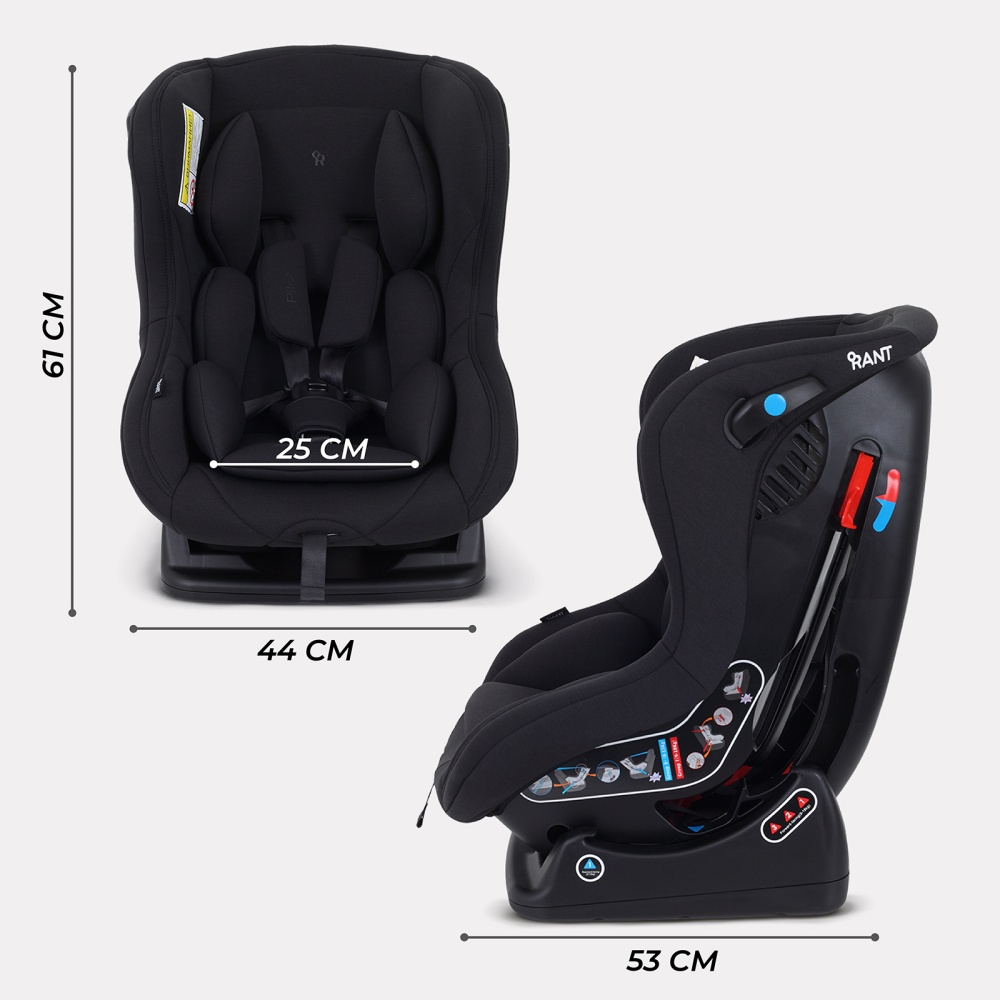 Автокресло RANT LB-777 "Pilot" (Black) группа 0-1 (0-18 кг)