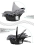 Автокресло детское AMAROBABY Baby comfort, группа 0+, (серый/чёрный)