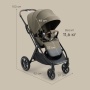 Happy Baby Коляска прогулочная LUNA 360, dark olive nova