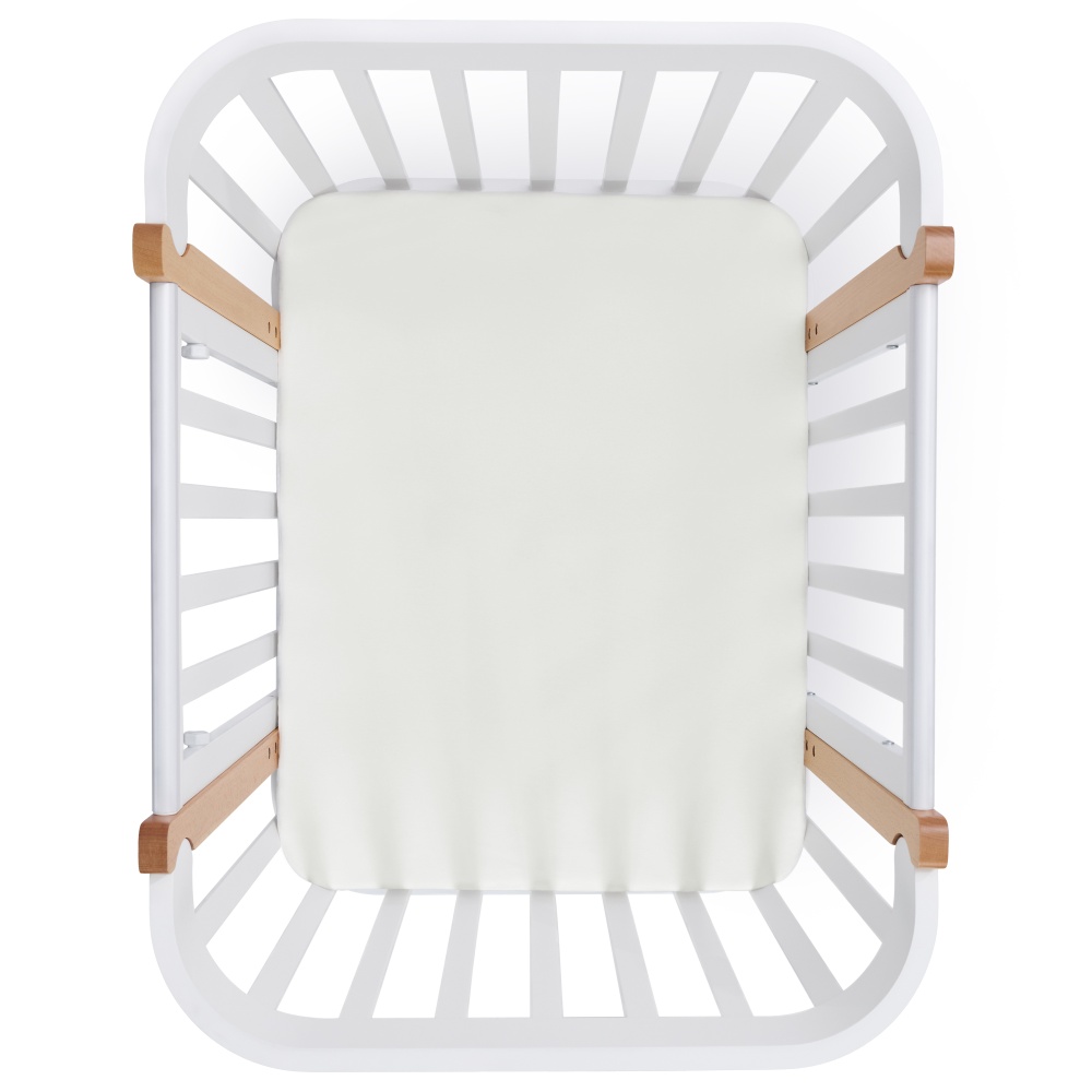 Happy Baby Набор простыней на резинке 100x70 см, 2 шт., молочный / milk
