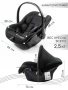 Автокресло детское AMAROBABY Baby comfort, группа 0+, (чёрный)
