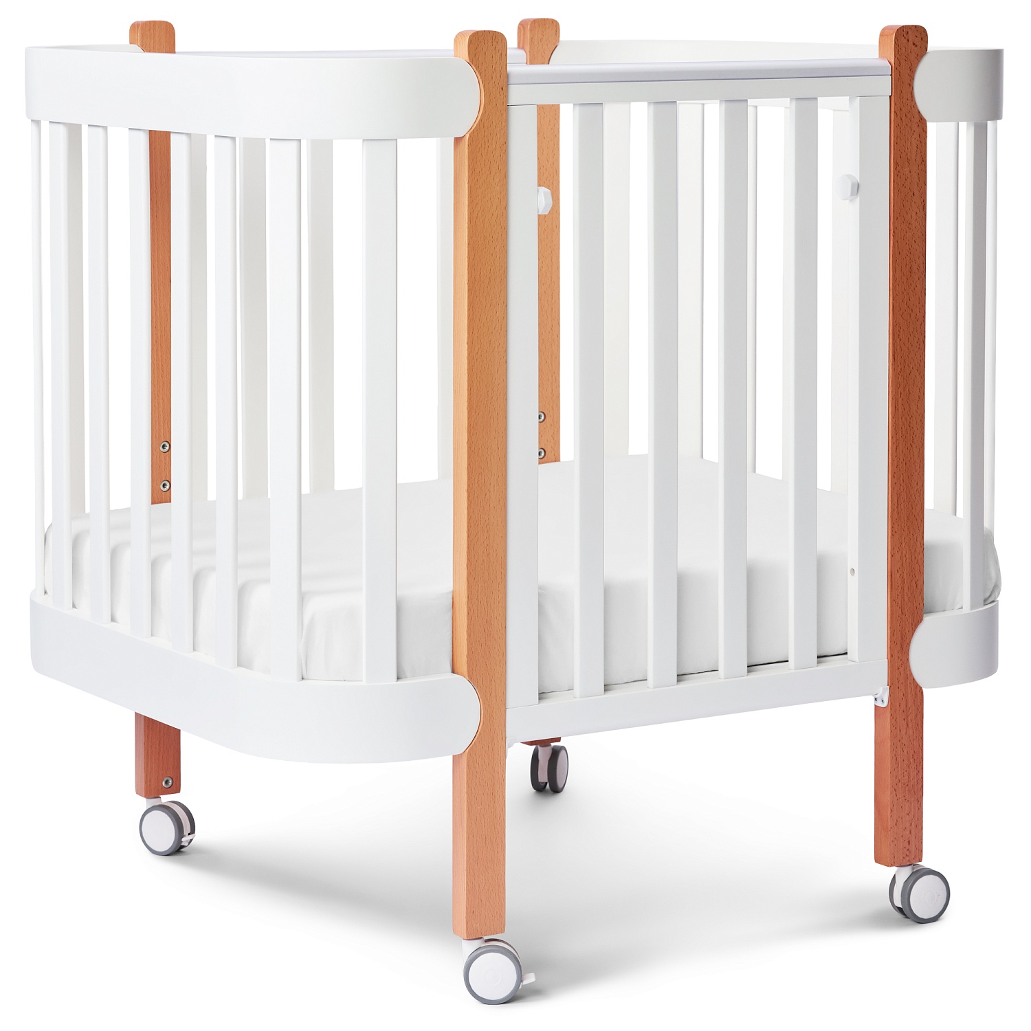 Happy Baby Набор простыней на резинке 100x70 см, 2 шт., белый / white