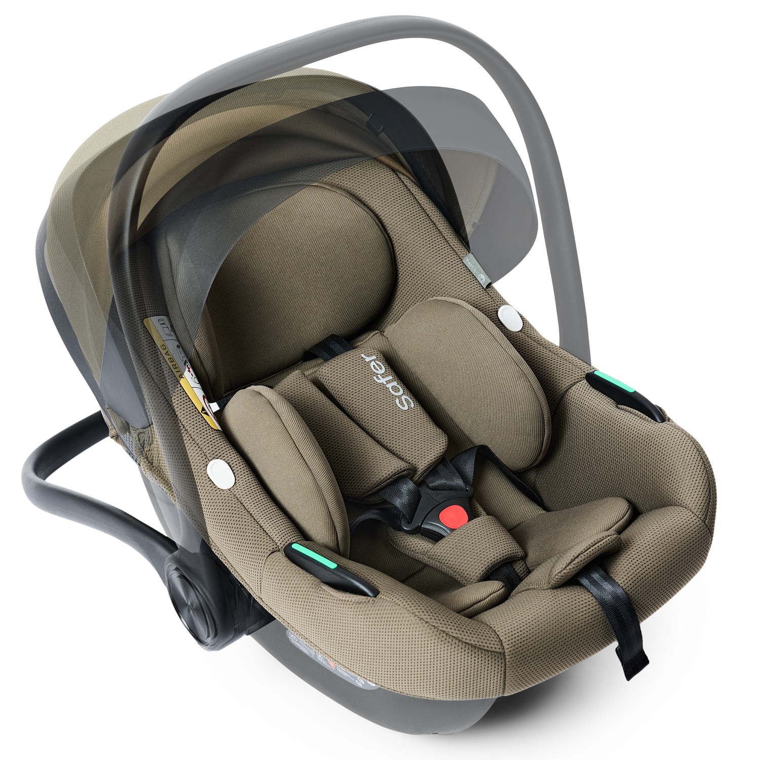 Happy Baby Автокресло SAFER, dark olive