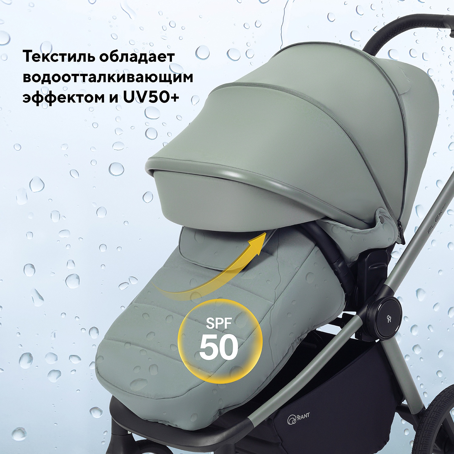 Коляска детская RANT "FLEX Therm" (2в1) RA112 Forest Green