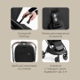 Happy Baby Коляска прогулочная LUNA 360, black nova