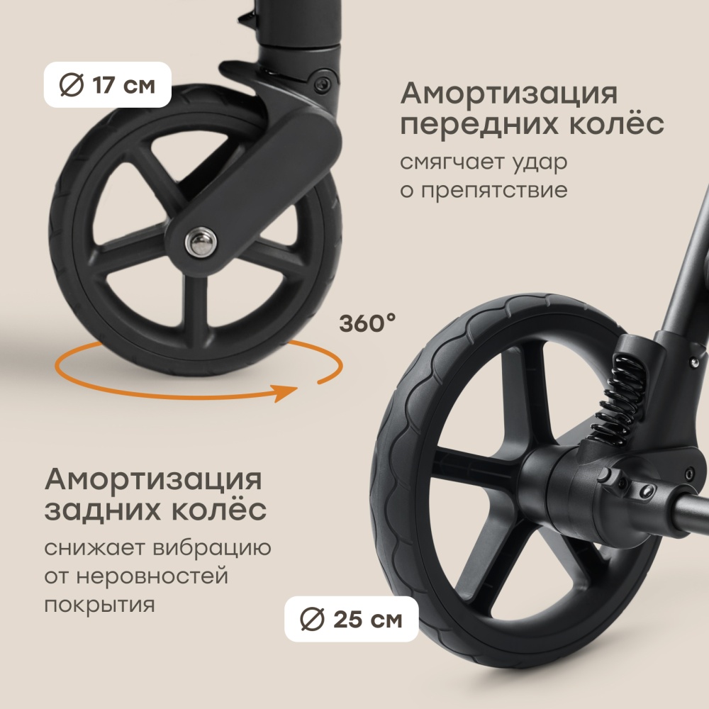 Happy Baby Коляска прогулочная SENSA, grey nova