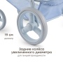 Happy Baby Игрушечная коляска, ASHLEY «ЭШЛИ», светло-синий (цветы)