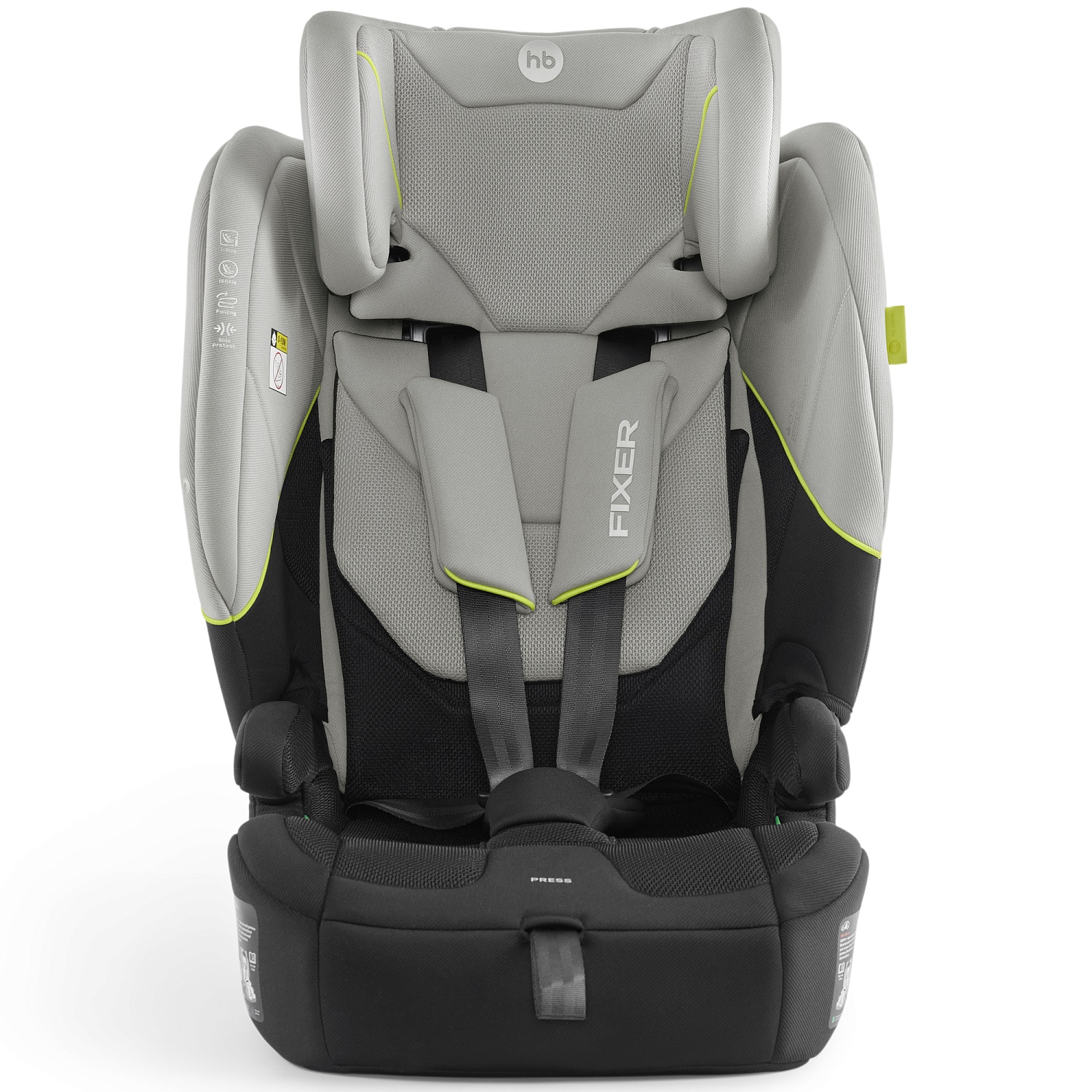 Happy Baby Автокресло FIXER, steel grey