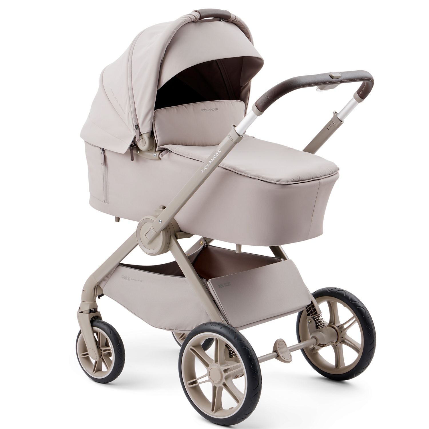 Happy Baby Коляска 2 в 1 KIDLANDER, grey