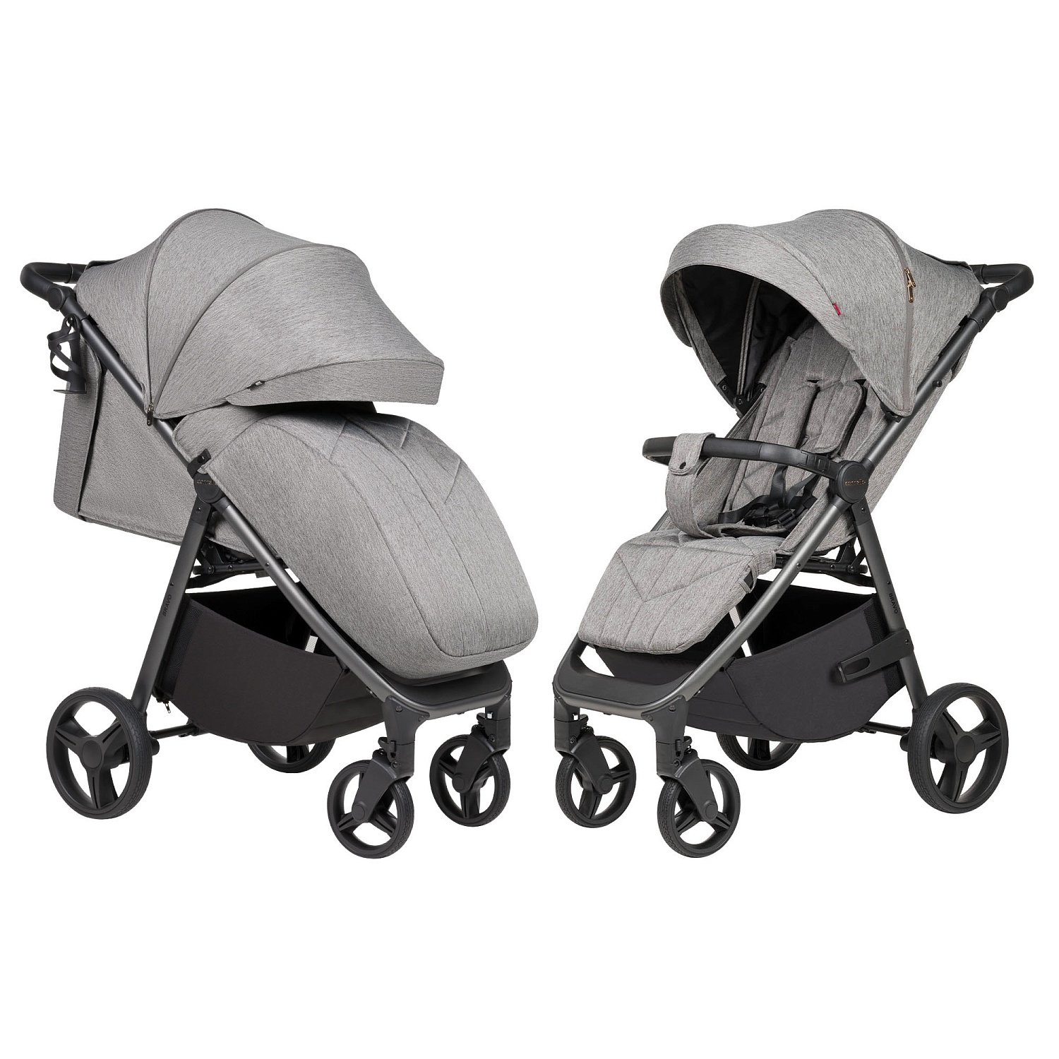 Carrello Коляска прогулочная  Bravo  CRL-8512PU  Metal Grey
