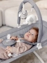 Качели электронные детские AMAROBABY HAPPY SWING, серый