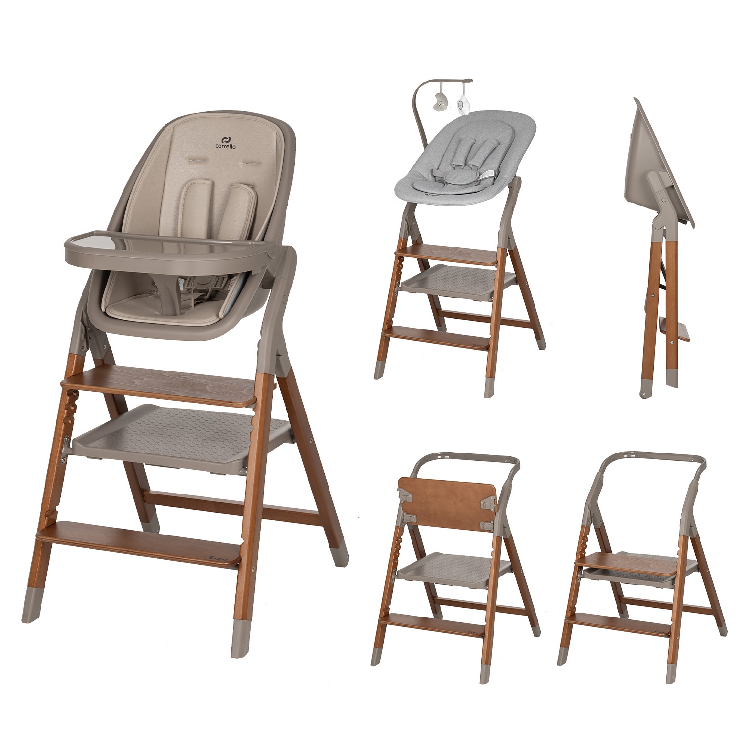 Carrello Стульчик для кормления   CRL-16701   Ergo   Shadow Beige