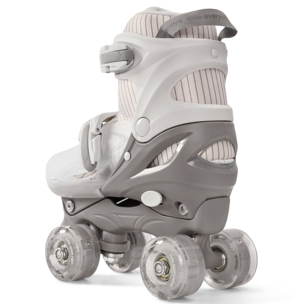 Happy Baby Ролики-коньки 3в1 детские SKROLLS, milky, size S