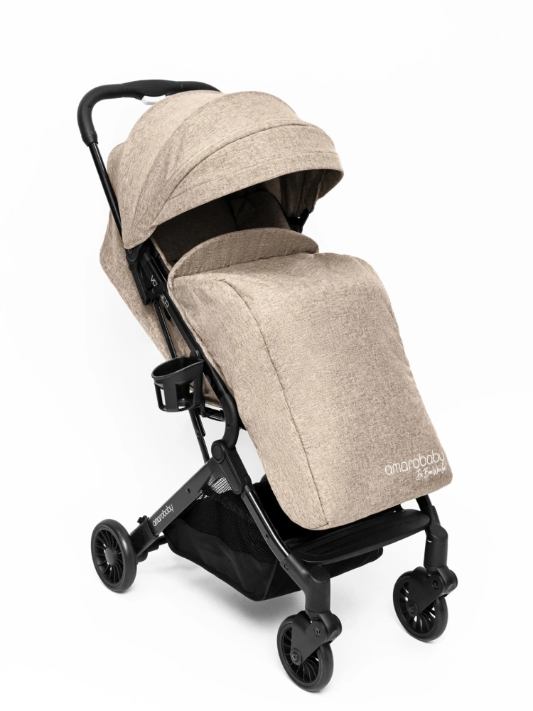 Коляска прогулочная AMAROBABY VOYAGER, коричневый