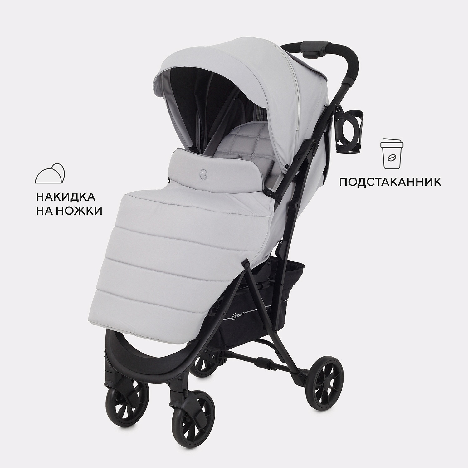 Коляска детская RANT "LARGO" RA054 Silver Grey 2024