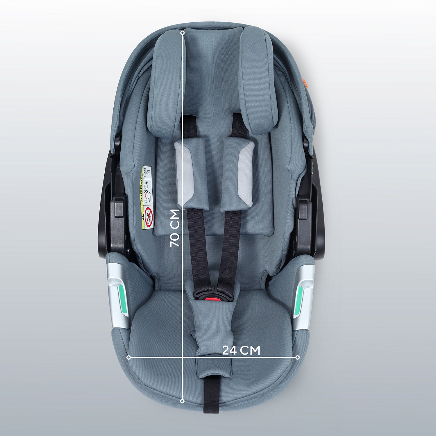 Автокресло RANT AY378 "ASTER zero" Graphite (40-87см)
