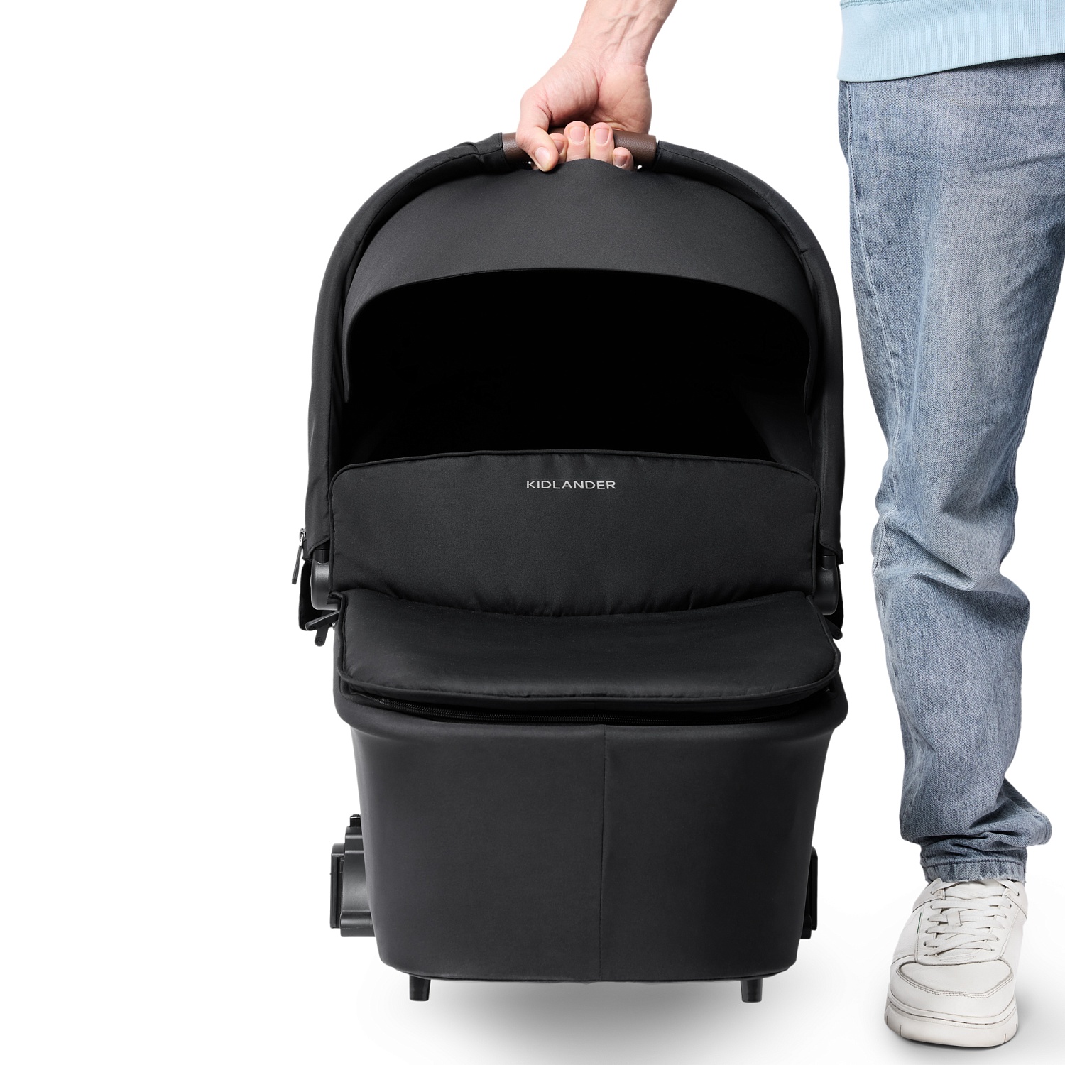Happy Baby Коляска 2 в 1 KIDLANDER, black